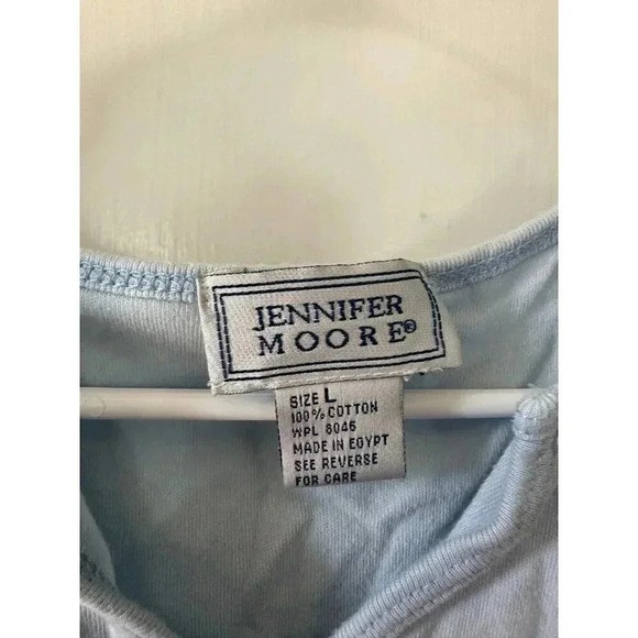 Jennifer Moore Women’s size large blue tanktop - Picture 4 of 6